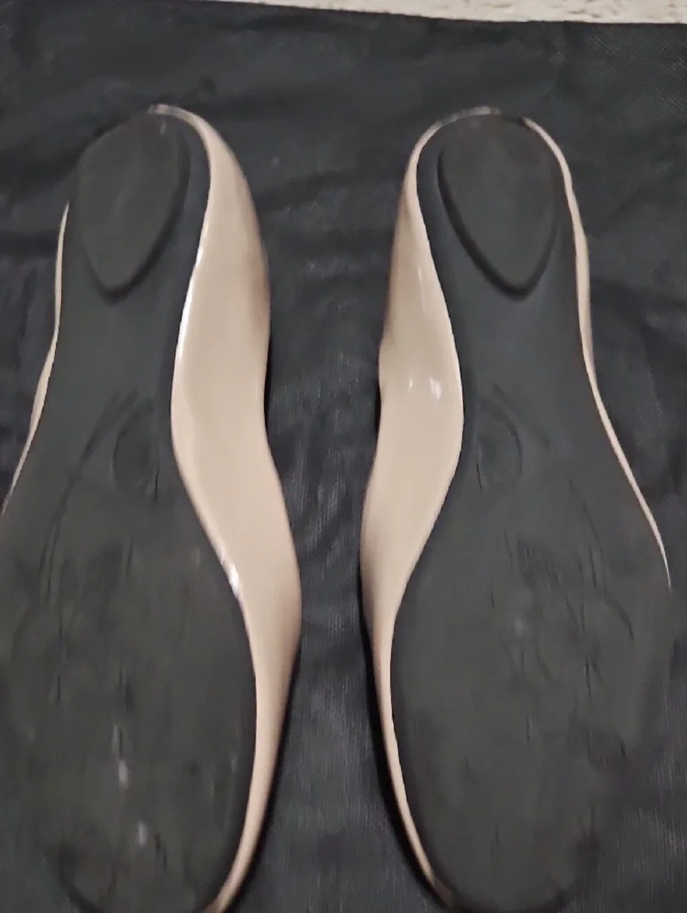 Steve Madden Nude Patent Flats